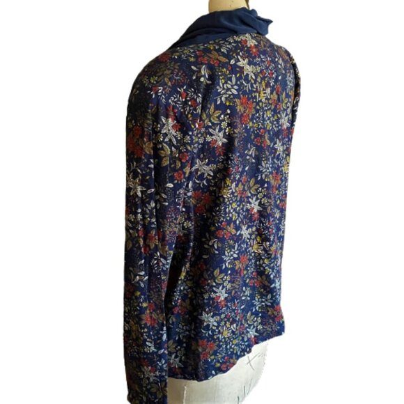 Vintage cottagecore 90s granny floral print blazer top - Picture 10 of 12